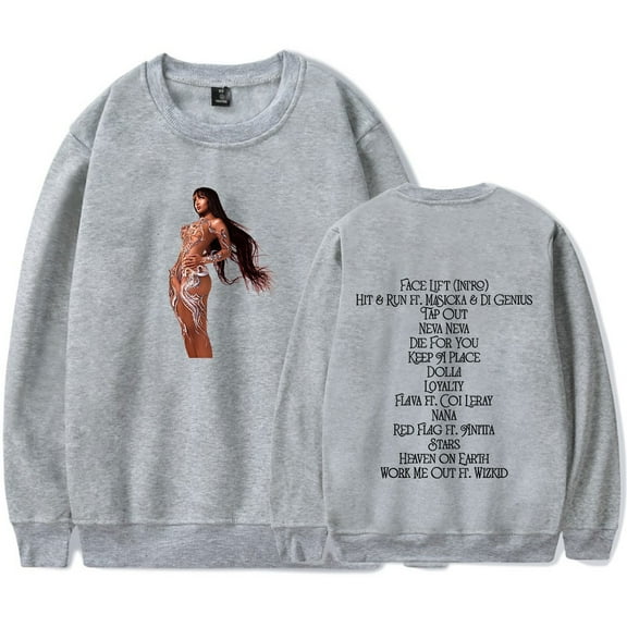 Shenseea Tour Never Gets Late Here Tracklist Merch Sweatshirt Long-Sleeved Pullover