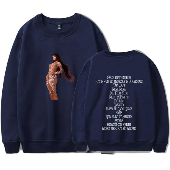 Shenseea Tour Never Gets Late Here Tracklist Merch Sweatshirt Long-Sleeved Pullover