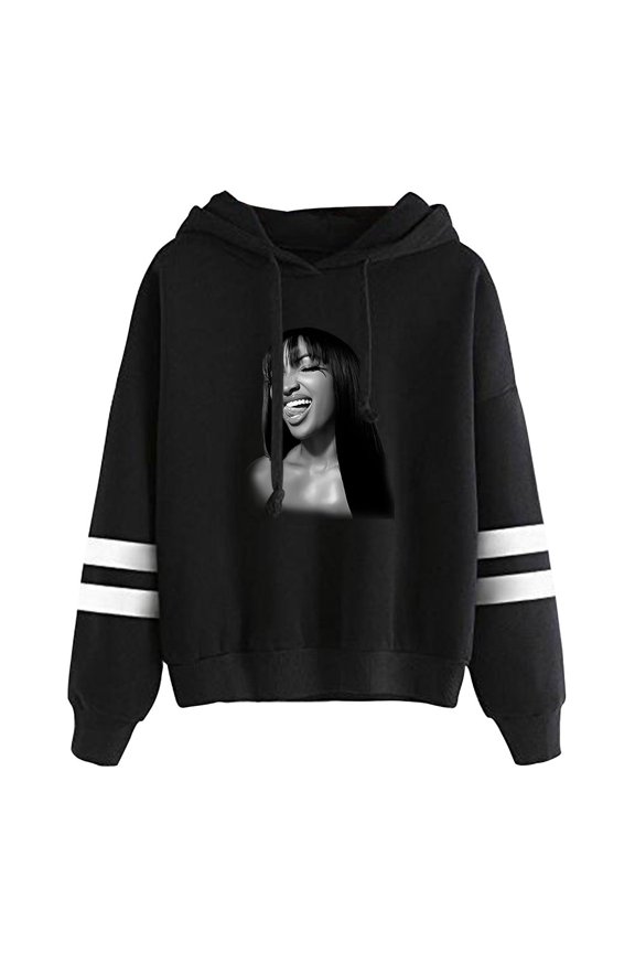 Shenseea Vintage Never Gets Late Here Tour Merch Pocketless Parallel Bars Sleeve Sweatshirt