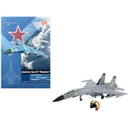 Shenyang J-11A Fighter Aircraft Peoples Liberation Army Air Force w/1/8 Scale Golden Helmet 1/72 Diecast Model by Hobby Master
