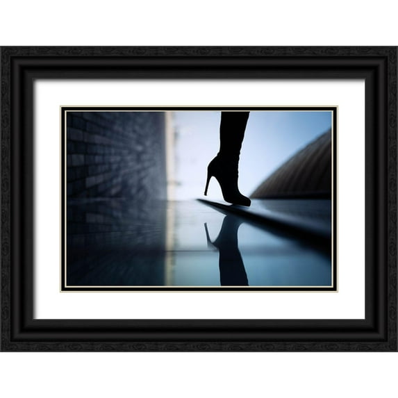 Shepelev, Yuri 14x11 Black Ornate Wood Framed with Double Matting Museum Art Print Titled - Reflections