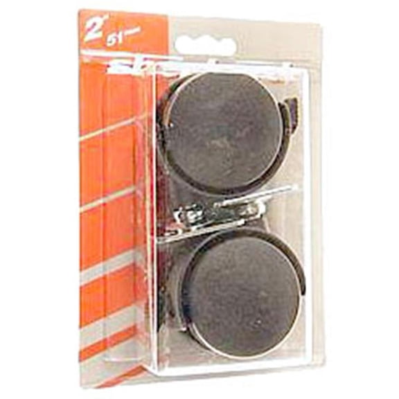 Shepherd 2 Count 2in. Twin Wheel Plate Casters  2 Count 2in. Twin Wheel Plate Casters - Black