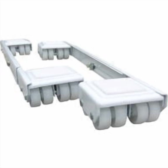 Shepherd Hardware 9601E Stamped Steel Adjustable Appliance Rollers, 2-Pack