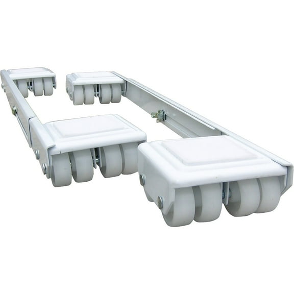 Shepherd Hardware 9601E Stamped Steel Adjustable Appliance Rollers, 2-Pack