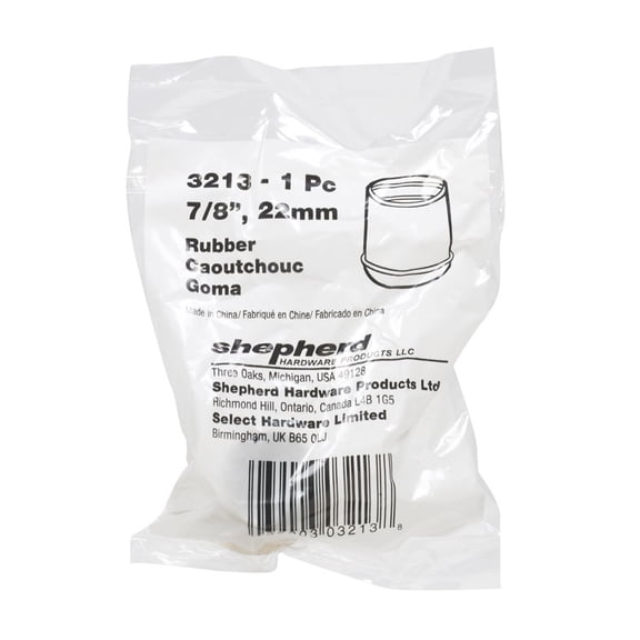 Shepherd Hardware 7/8 In. Hi-Tip Rubber Furniture Leg Tip 3213 Pack of 40