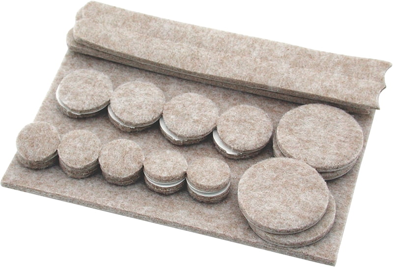 Shepherd 9947 Beige Heavy Duty Felt Pads Assorted 25 Count