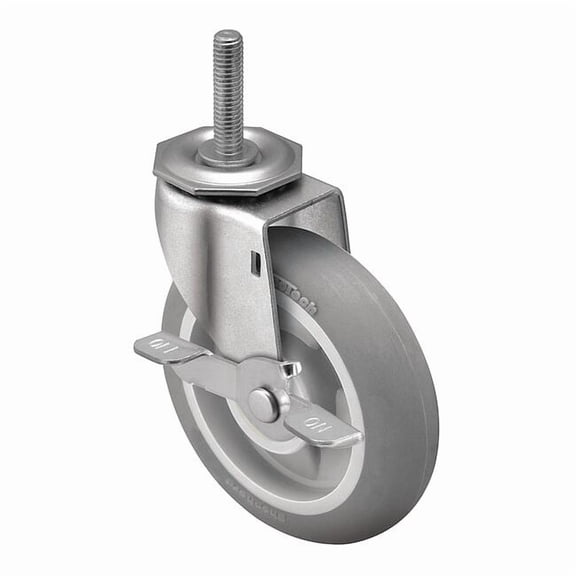 Shepherd Hardware Stem Caster,4"dia,150lb PRE40748ZN-MNTB