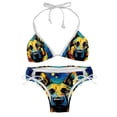 thumbnail image 1 of Shepherd Dog Detachable Sponge Adjustable Strap Bikini Set Two-Pack Swimsuit Swimwear for Beach Pool Party, 1 of 6