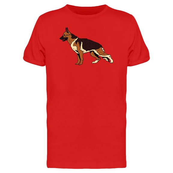Shepherd Dog In Doodle Style T-Shirt Men -Image by Shutterstock, Male Medium