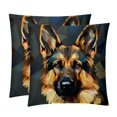 thumbnail image 1 of Shepherd Dog Set - Decorative Pillows Covers, Velvet Throw Pillow Cases with Unique Patterns for Home Decor, 16x16, 18x18, 20x20 Inches, 2 Pack - Great for Various Occasions., 1 of 6