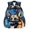 thumbnail image 1 of Shepherd Dog Traveling Backpack School Bags Cute College Backpack Baby Bag Lightweight Large Capacity Printed Design Adjustable Shoulder Strap Suitable, 1 of 6
