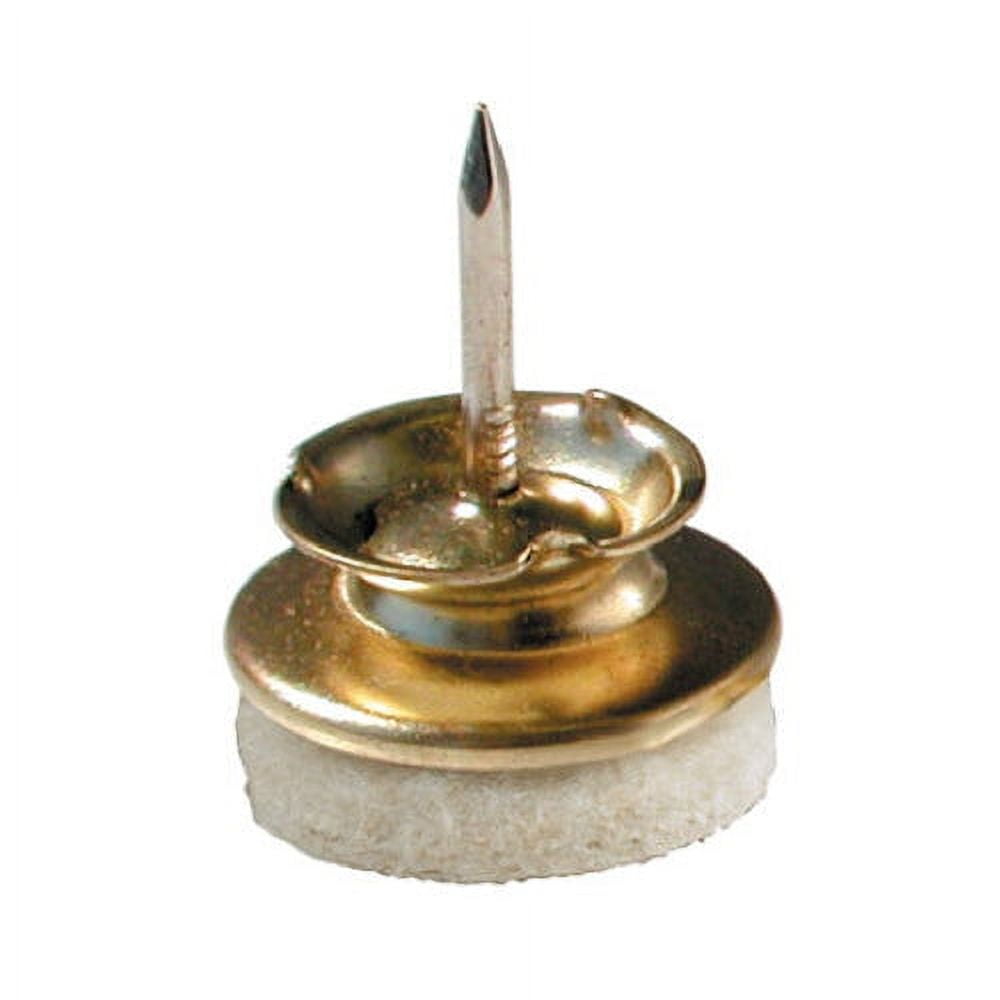 Shepherd Hardware 19938 Brass Nail On Swivel Glide, 1" Inside Diameter