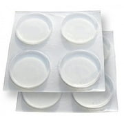 Shepherd Hardware 3/4-Inch Surface Gard Clear Vinyl Adhesive Bumper Pads, 2 Packs Of 8 Count = 16 Count