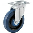 thumbnail image 1 of Shepherd Hardware 3660 3 in. TPU Swivel Caster, Black & Blue, 1 of 1