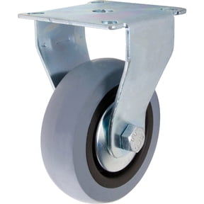 Shepherd Hardware 3547 G1 Series Medium-Duty TPR Rigid Caster, Gray, 3", 121 Lb