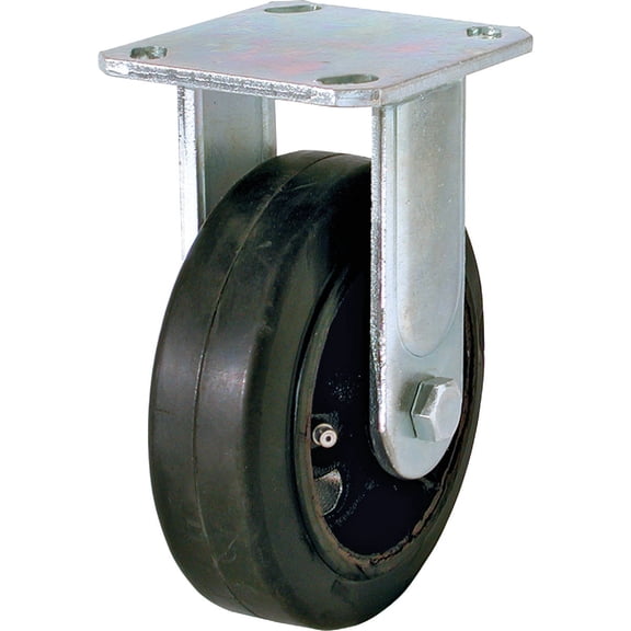 Shepherd Hardware 6" Medium Heavy-Duty Polypropylene Rigid Plate Caster 3123