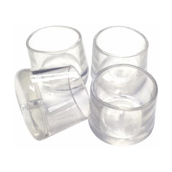 6210 Elastomer Leg Tips, 3/4-In., Clear, Thermoplastic, 4-Pk - Quantity 1