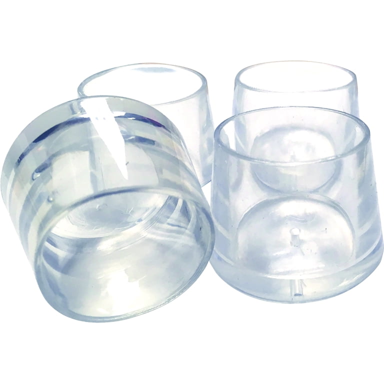 Shepherd Hardware 8610E 3 4 inch Inside Diameter Rubber Leg Tips 24 Pack Clear Walmart