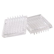 Shepherd Hardware 9083 1-7/8-Inch Spiked Furniture Cup, Clear Plastic, 4-Pack