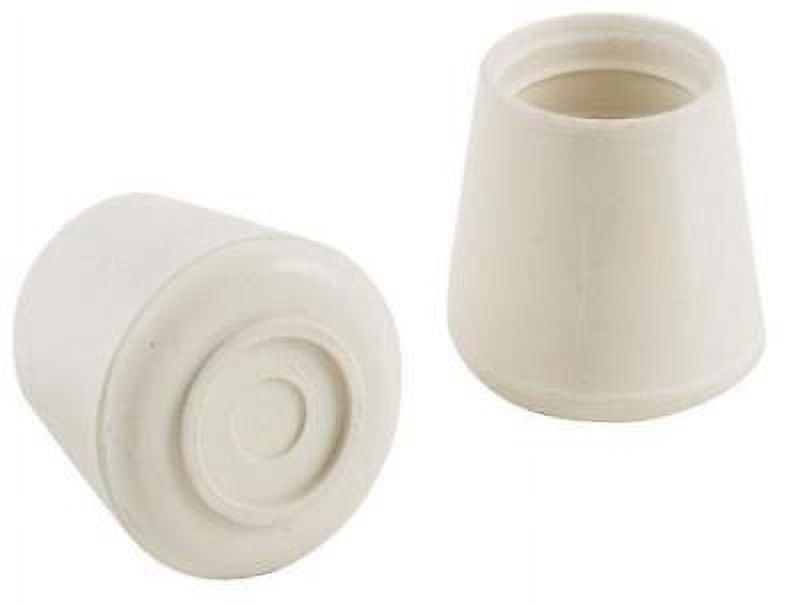Shepherd Hardware 9223 Rubber Leg Tips, 11/4", Off White, Each
