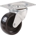 thumbnail image 1 of Shepherd Hardware Swivel Plate Caster - General-Duty, Polypropylene - 2 In, Black, 1 of 2