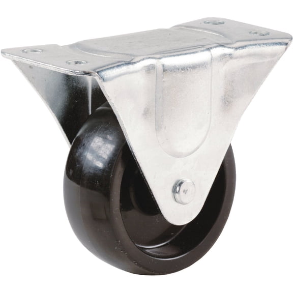 Shepherd Hardware 9396 2-Inch Polypropylene Wheel Rigid Plate Caster, 125-lb Load Capacity