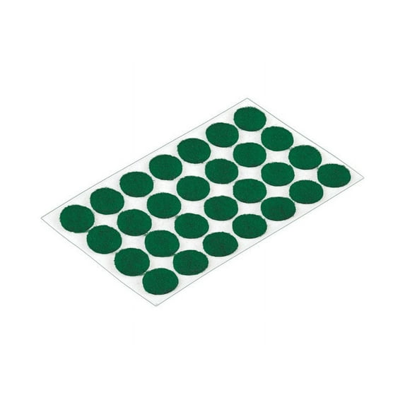 Shepherd Hardware 9421 Furniture Pad, Felt Cloth, Green, 3/8 in Dia, Round
