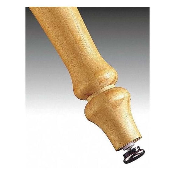 Shepherd Hardware 9449 Furniture Glide with Threaded Stem Silver Metal/Rubber