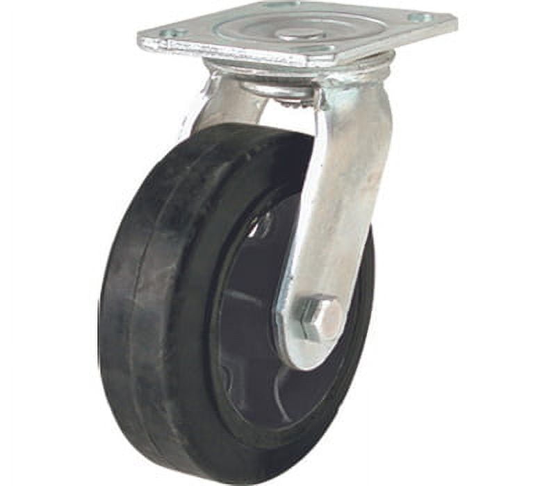 Shepherd Hardware 9493 6 Inch Rubber Wheel Swivel Plate Caster