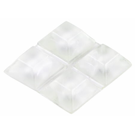 Shepherd Hardware 9565E 3/4-Inch SurfaceGard Clear Adhesive Bumper Pads, 12-Count