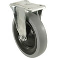 thumbnail image 1 of Shepherd Hardware 9740 Rigid Plate Thermoplastic Center Caster - Gray, 1 of 2