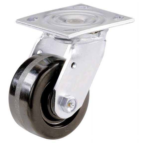 Shepherd Hardware 9774 Swivel Caster, 6 in Dia Wheel, Phenolic Wheel, 840 lb