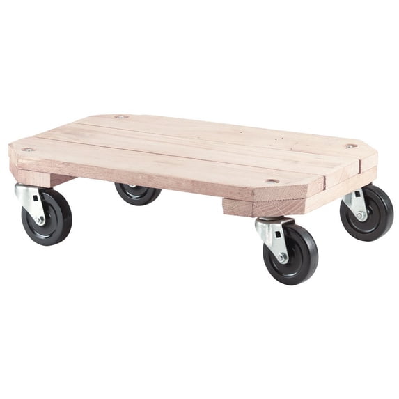 Shepherd Hardware 9854E Solid Wood Plant Dolly, 12-Inch x 18-Inch, 360-lb Load Capacity