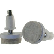 Shepherd Hardware 9908E 1-Inch Felt Gard Threaded Stem Furniture Glides, 1/4-Inch Stem Diameter, 4-Pack