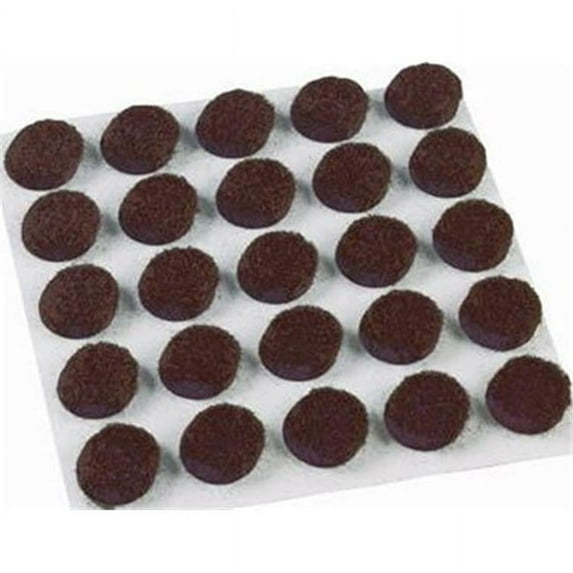 Shepherd Hardware 9949 0.37 in. Heavy Duty Self-Adhesive Round Felt Pads, Beige - Pack of 75