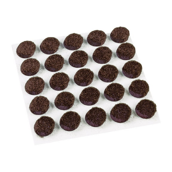 Shepherd Hdwe Prod 9949 75-Pack 3/8-Inch Brown Round Felt Pad