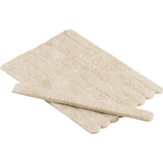 Shepherd Hardware 9954 1/2-Inch x 6-Inch Heavy Duty Self-Adhesive Felt Furniture Strips, 9-Pack, Beige