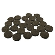 Shepherd Hardware 9958 1/2-Inch Self-Adhesive Felt Furniture Pads, 24-Pack, Brown