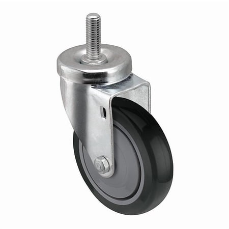 5" X 1-1/4" Non-Marking Polyurethane Swivel Caster, Full Thread Guard, Loads Up To 315 lb