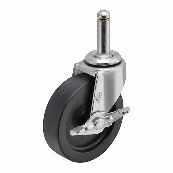 Shepherd Hardware Stem Caster,3"dia,Polypropylene,120lb PRE30223ZN-3EB