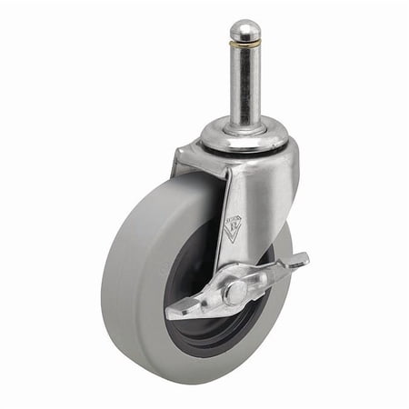 Shepherd Hardware Stem Caster,3"dia,Polyurethane,120lb PRE30223ZN-TPUB