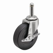 Shepherd Hardware Stem Caster,3"dia,Rubber,110lb PRE30273ZN-3RB