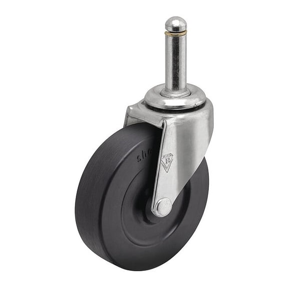 Shepherd Hardware Stem Caster,3"dia,Rubber,110lb PRE30273ZN-3R