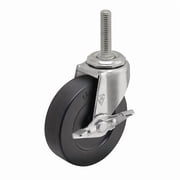 Shepherd Hardware Stem Caster,3"dia,Rubber,110lb PRE30634ZN-3RB