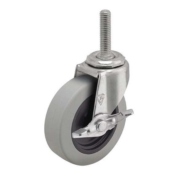 Shepherd Hardware Stem Caster,3"dia,Polyurethane,120lb PRE30748ZN-TPUB