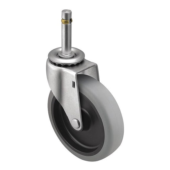 Shepherd Hardware Stem Caster,5"dia,Polyurethane,150lb PRE50273ZN-TPU