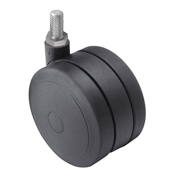 Shepherd Hardware Stem Caster,3 7/8"dia,225lb PSF100748BK-B