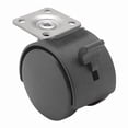 thumbnail image 1 of Shepherd Hardware Plate Caster,Swivel,Nylon,3"H PTW60101BK-B, 1 of 1