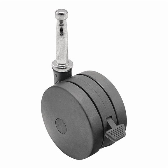Shepherd Hardware Stem Caster,3"dia,Nylon,165lb PUT75302BK-B