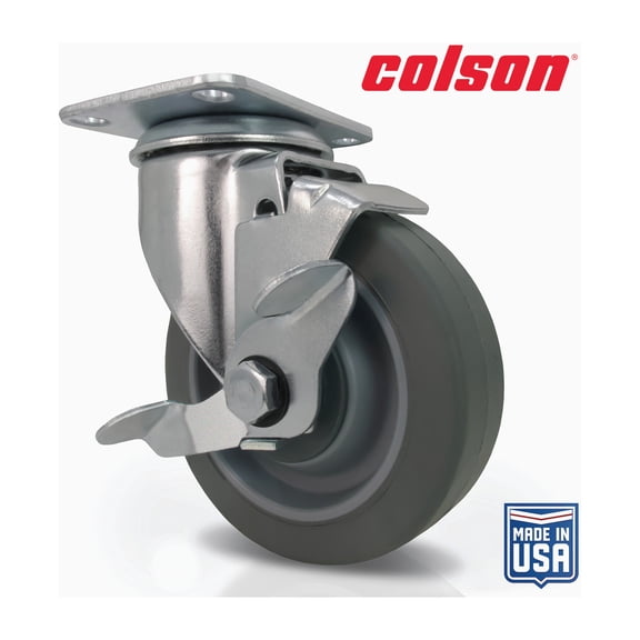 Shepherd Hardware Colson 4 In Swivel Plate Caster Model 82253 - Pack of 3